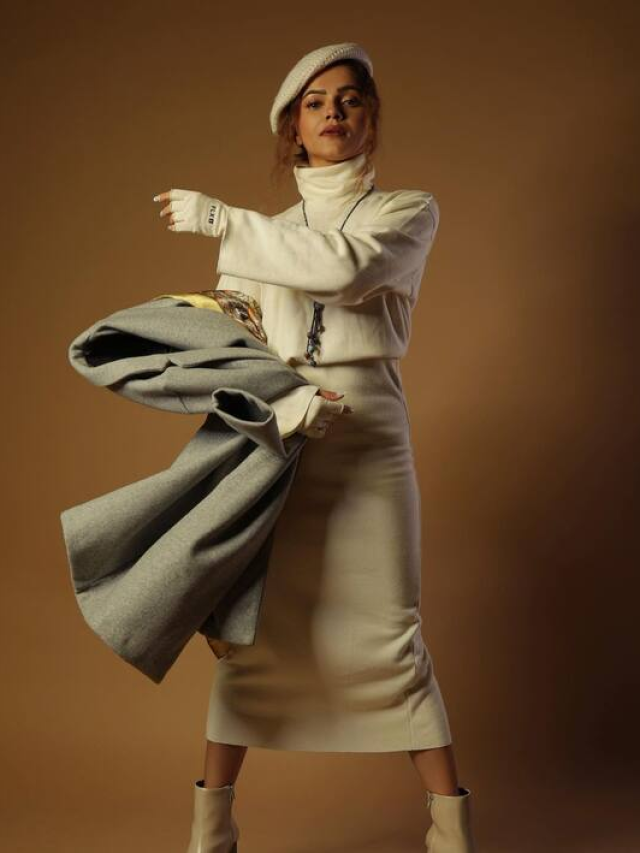 सफेद ड्रेस में फारसी मैडम बन Rubina Dilaik ने दिखाया टशन