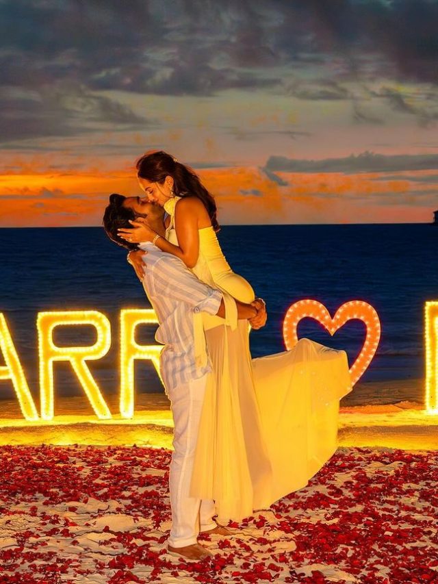 Aadar Jain and Alekha Advani की रोमांस भरी सगाई