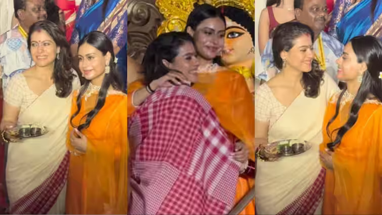 Nysa Devgan and Kajol: सिंदूर खेला के लिए न्यासा देवगन और काजोल का ट्रेडिशनल अवतार लगा जबरदस्त